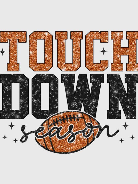 Maglietta da Football con Finto Glitter Stagione Touchdown per la vendita all'ingrosso da parte di Allsportz Sports Store