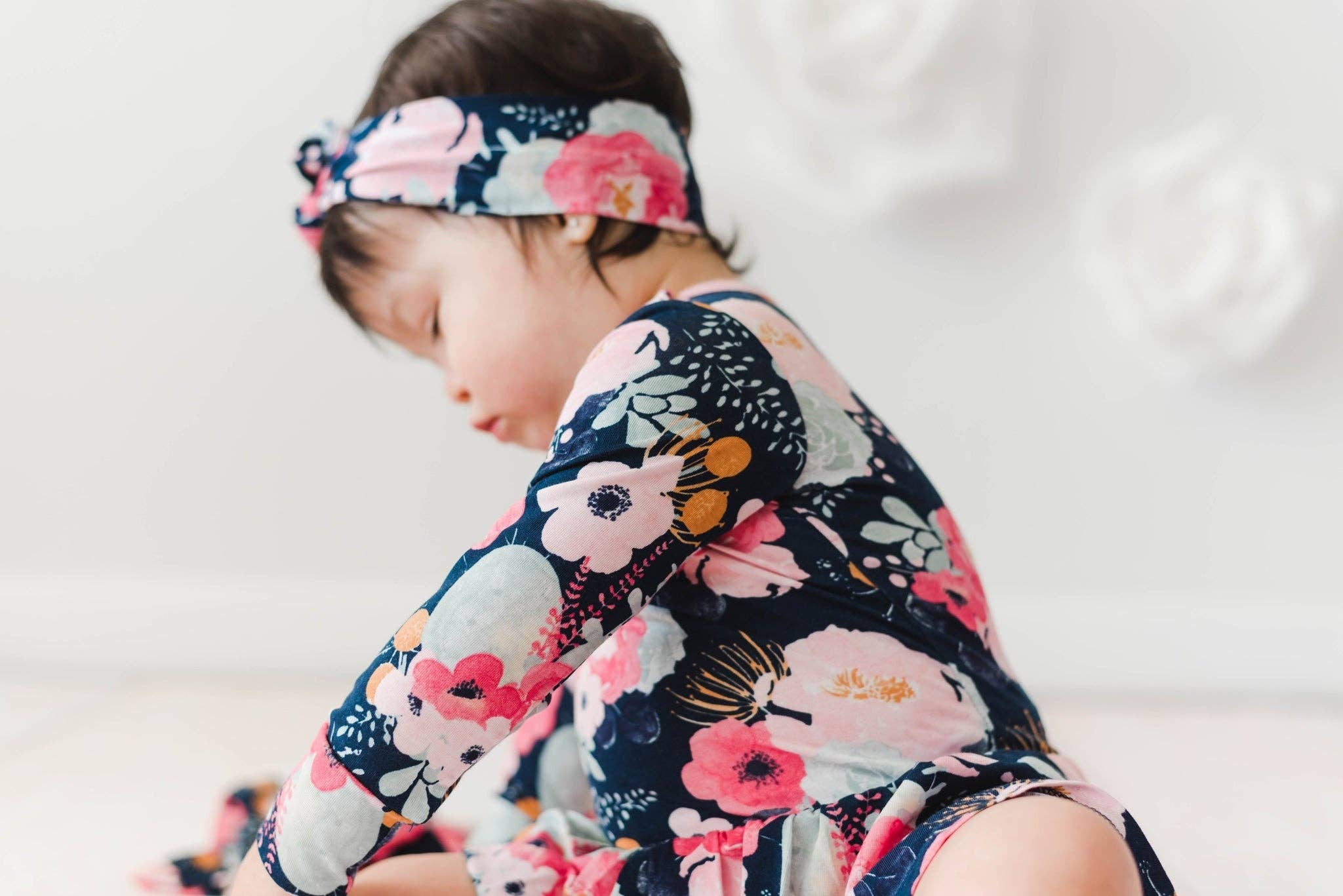 Gigi and Max - Wholesale Fashion Headband - Baby - Dakota Floral Topknot Headband2