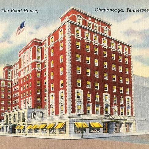 Art Print TN-288 The Red House Hotel, Chattanooga for wholesale by Found Image Press