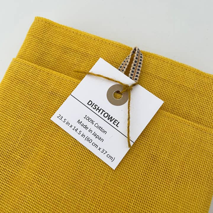 fort & field ā wholesale Tea towel ā 100% cotton net Japanese kaya dishtowel w sanada loop hanger3