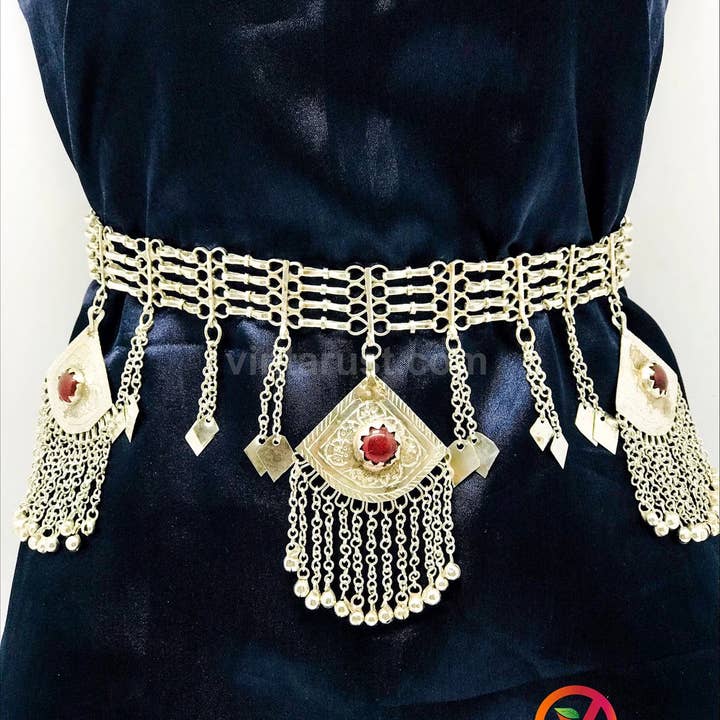 vintarust - Wholesale Belt - Women's - Tribal Boho Belly Chain, Afghan Kuchi Belly Dance Belt