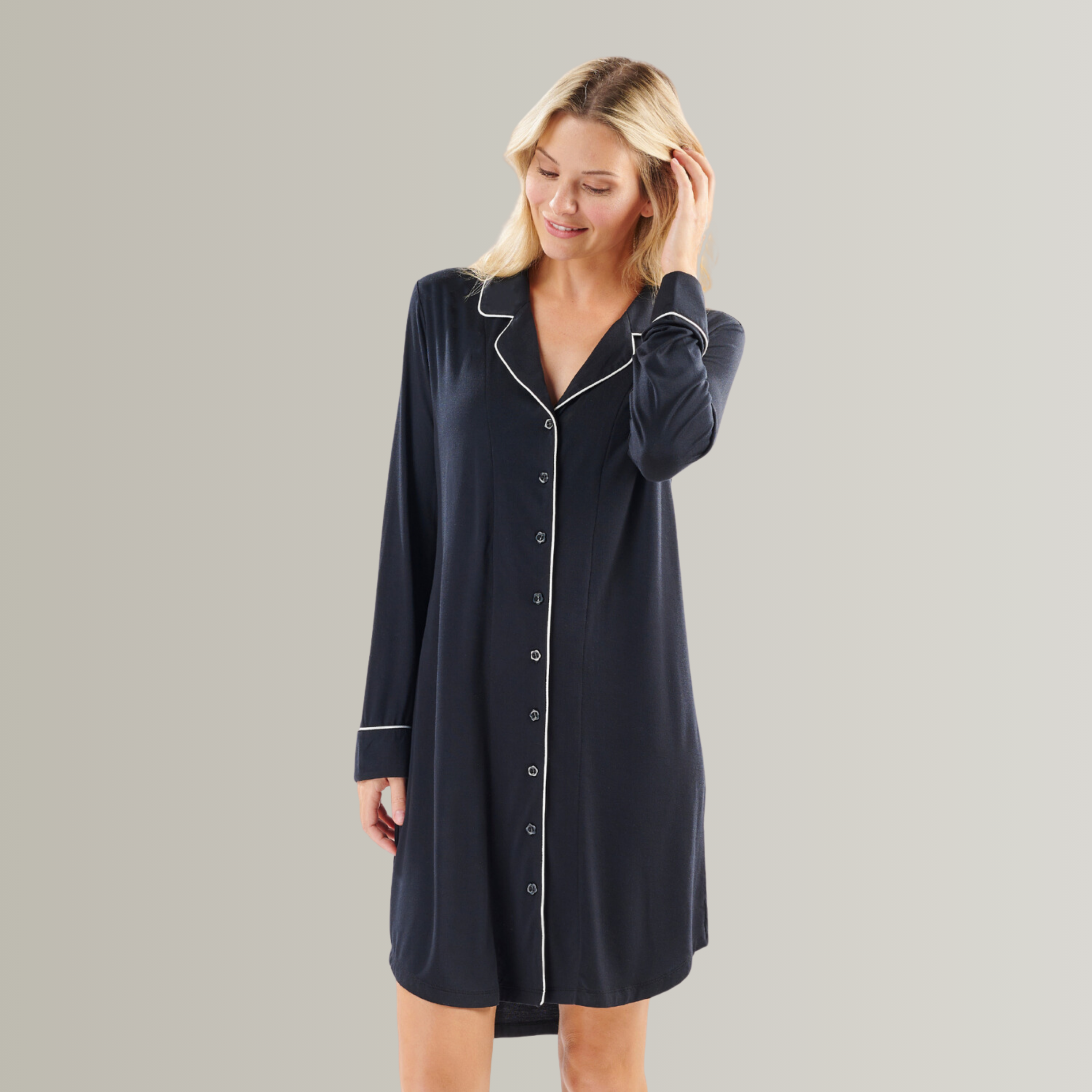 Faceplant Dreams – wholesale Nightshirt – Women's – Faceplant Bamboo Boyfriend Nightshirt4