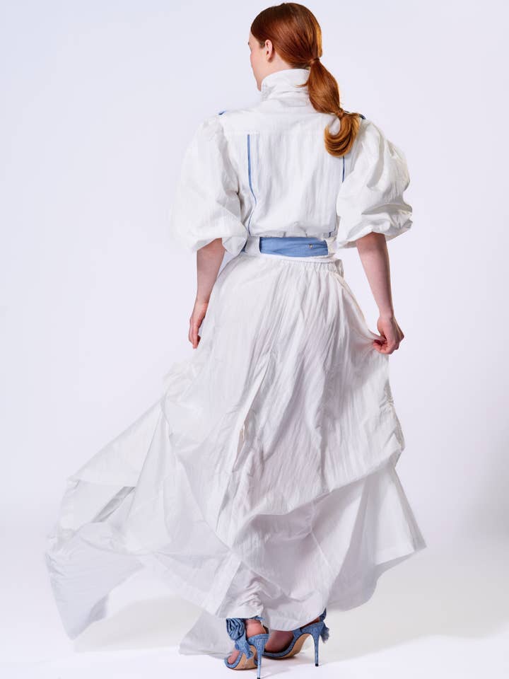 The Fifth Week - Wholesale Top & Skirt Set - Women's - White Windbreaker Set