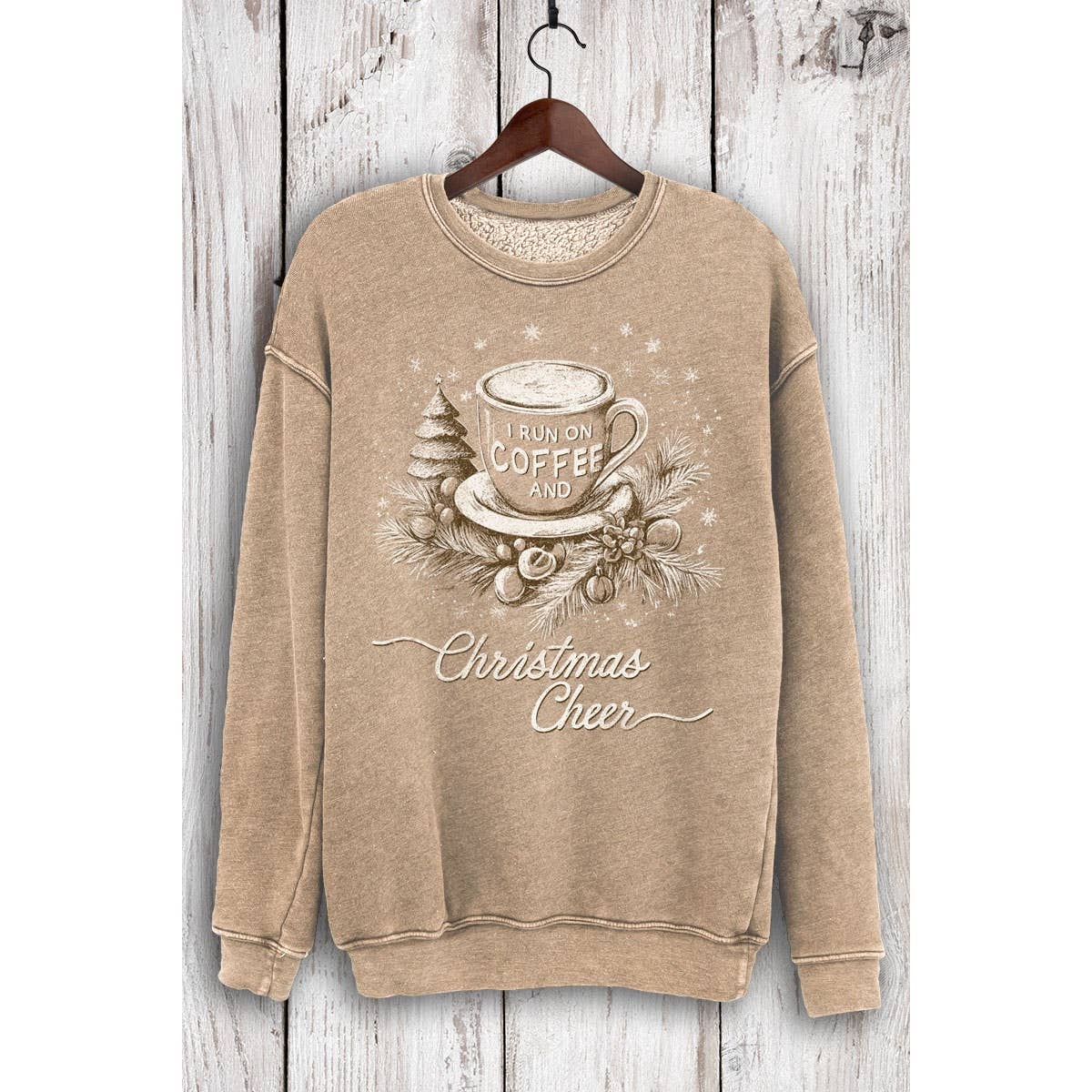 HRTandLUV - Wholesale Sweatshirt - Women's - I RUN ON COFFEE MINERAL SWEATSHIRTS6
