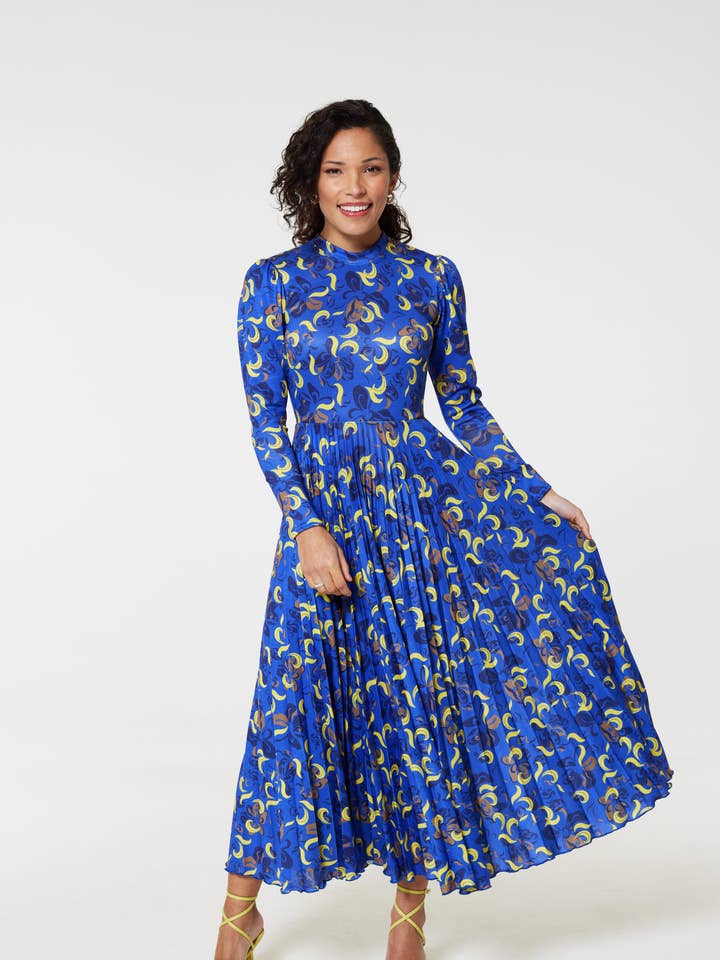 Closet London Pleated Dress JD9670 for wholesale by Closet London