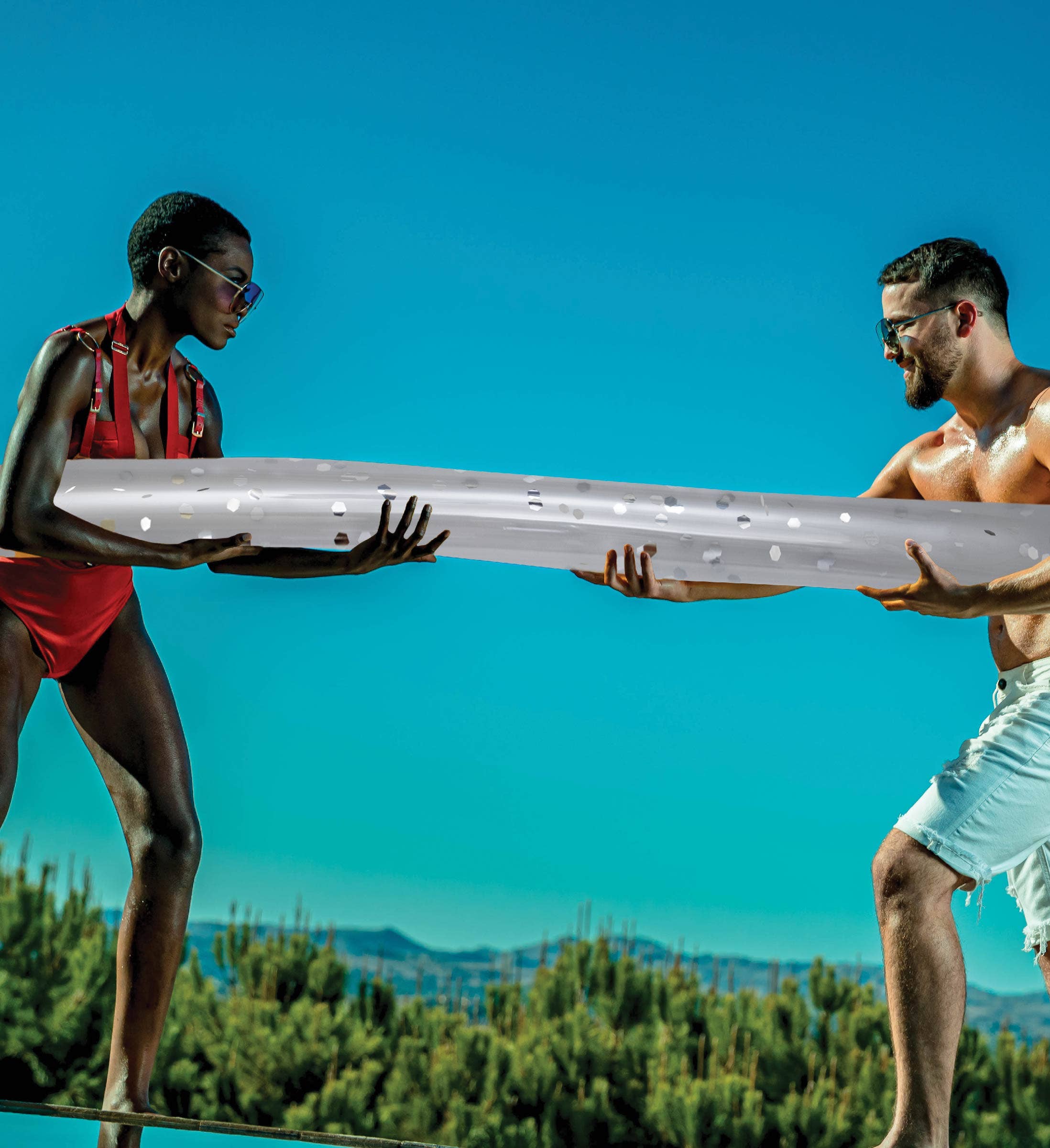 Cota Global - Wholesale Inflatables - Pool Float - 74" Silver Noodle - Set Of 23