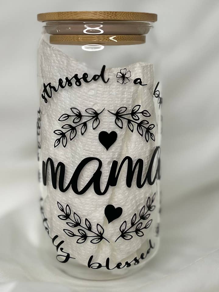 Mama with Saying Glass for wholesale by HooneyTunes Unlimited