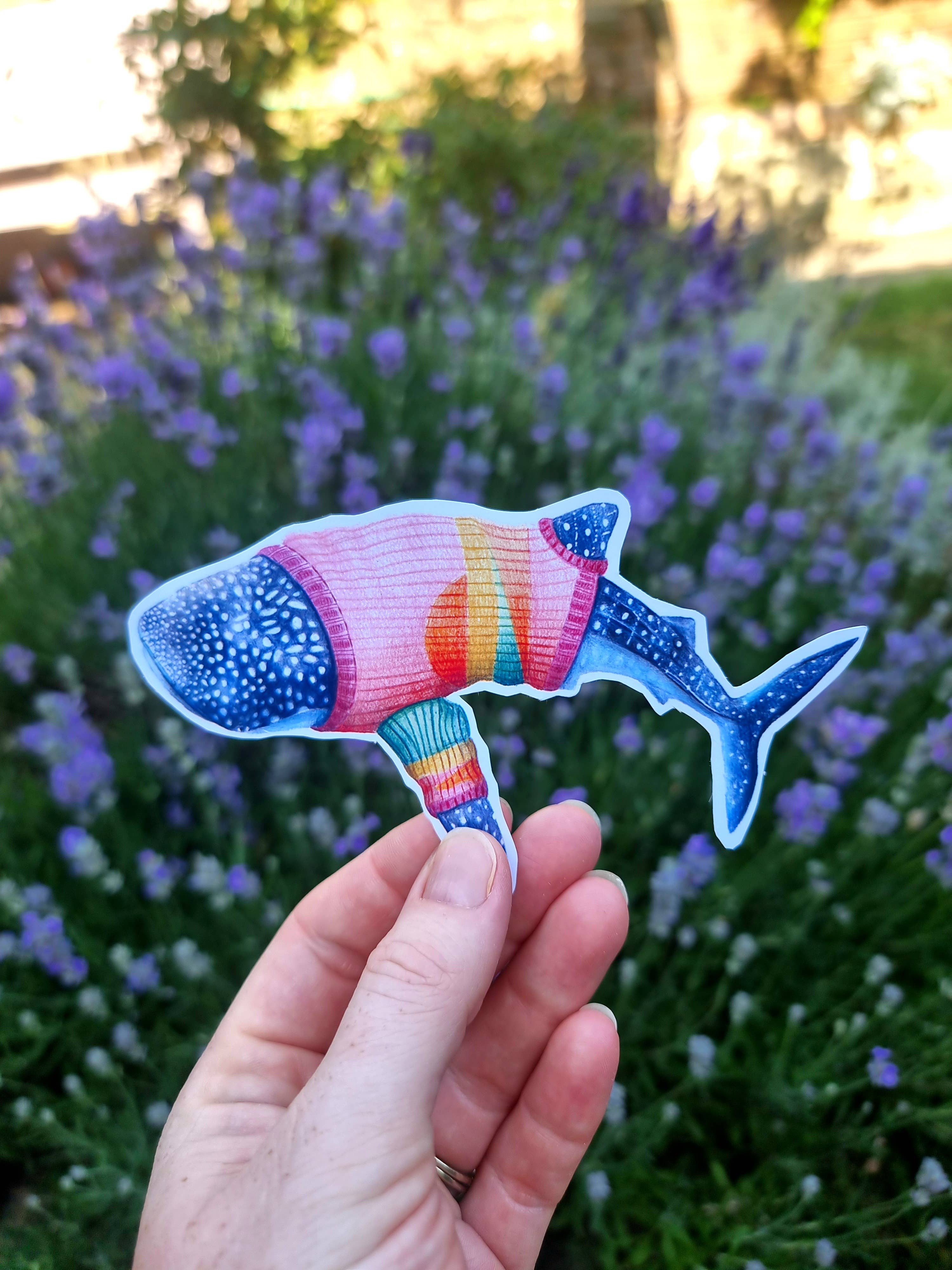 Beth Goodwin Designs - Wholesale Sticker - Whale Shark Vinyl Sticker0