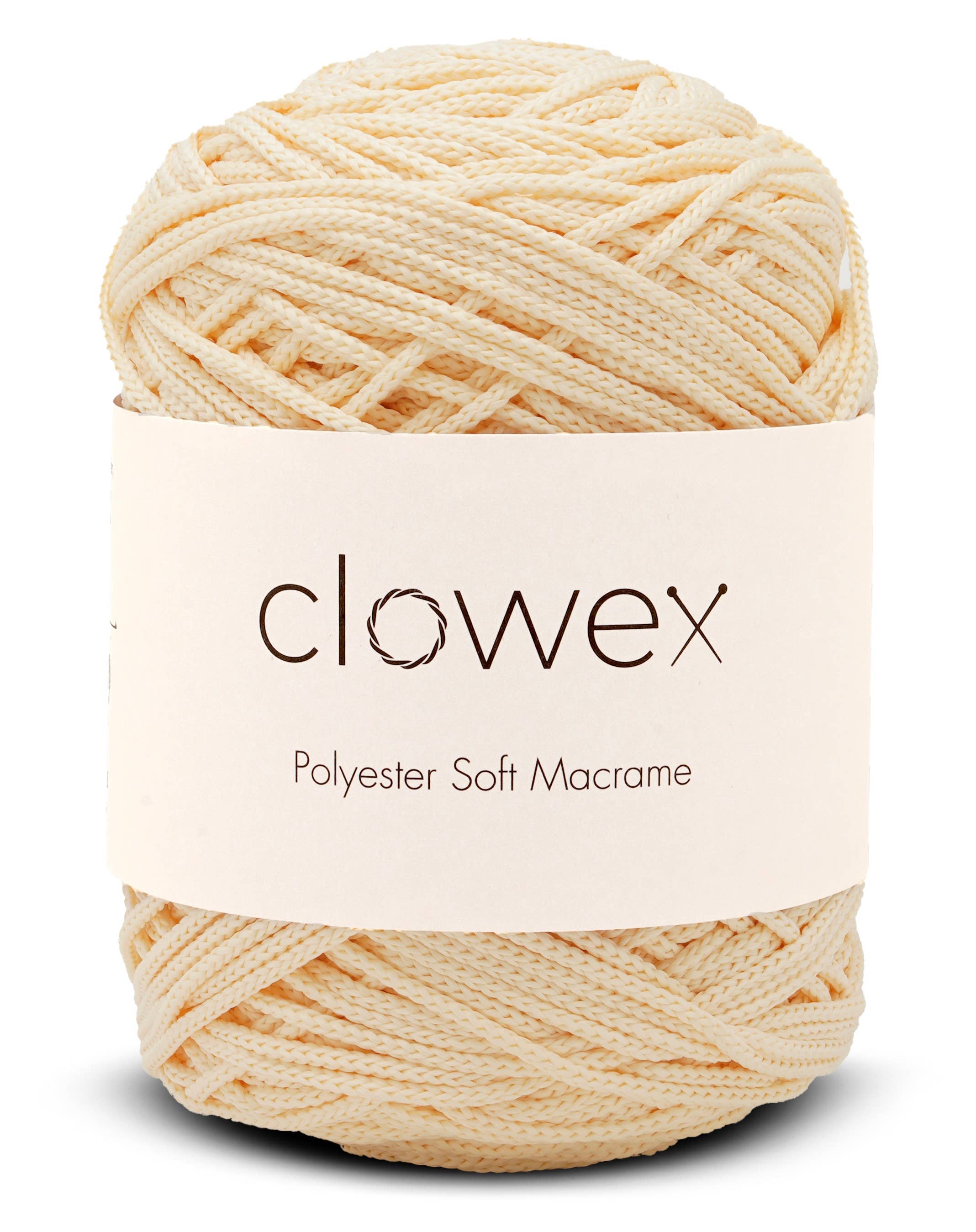 Clowex Textile LLC - Vente Fils à tricoter - Corde Macramé Douce en Polyester 2,5 mm, Fil de Corde Tressé Coloré61
