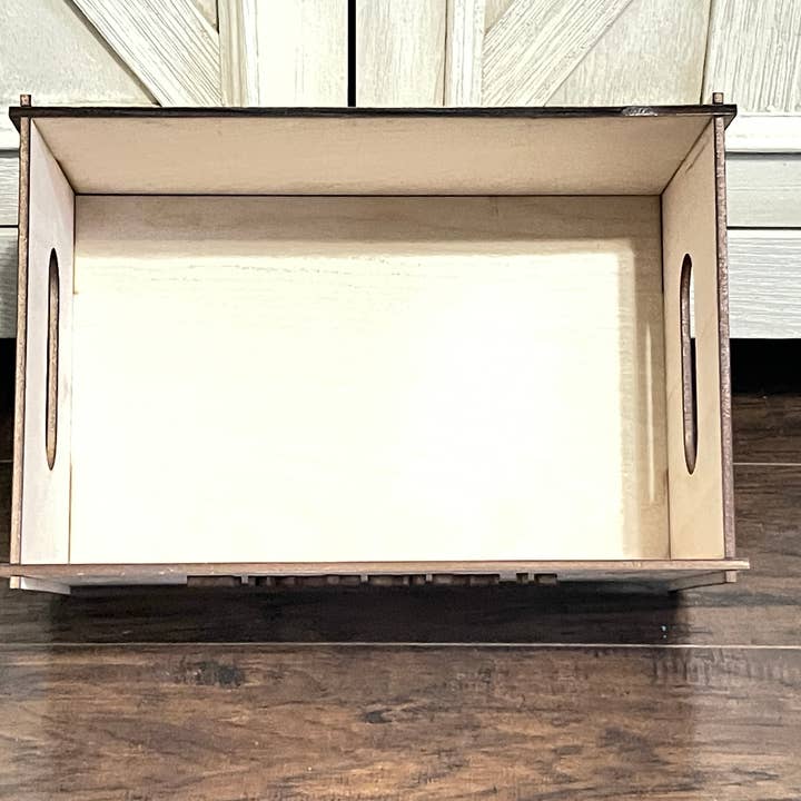 Deer Custom Designs - Vente Décoration de Noël - Boîte de réveillon de Noël en bois | Caisse de Noël pour enfant1