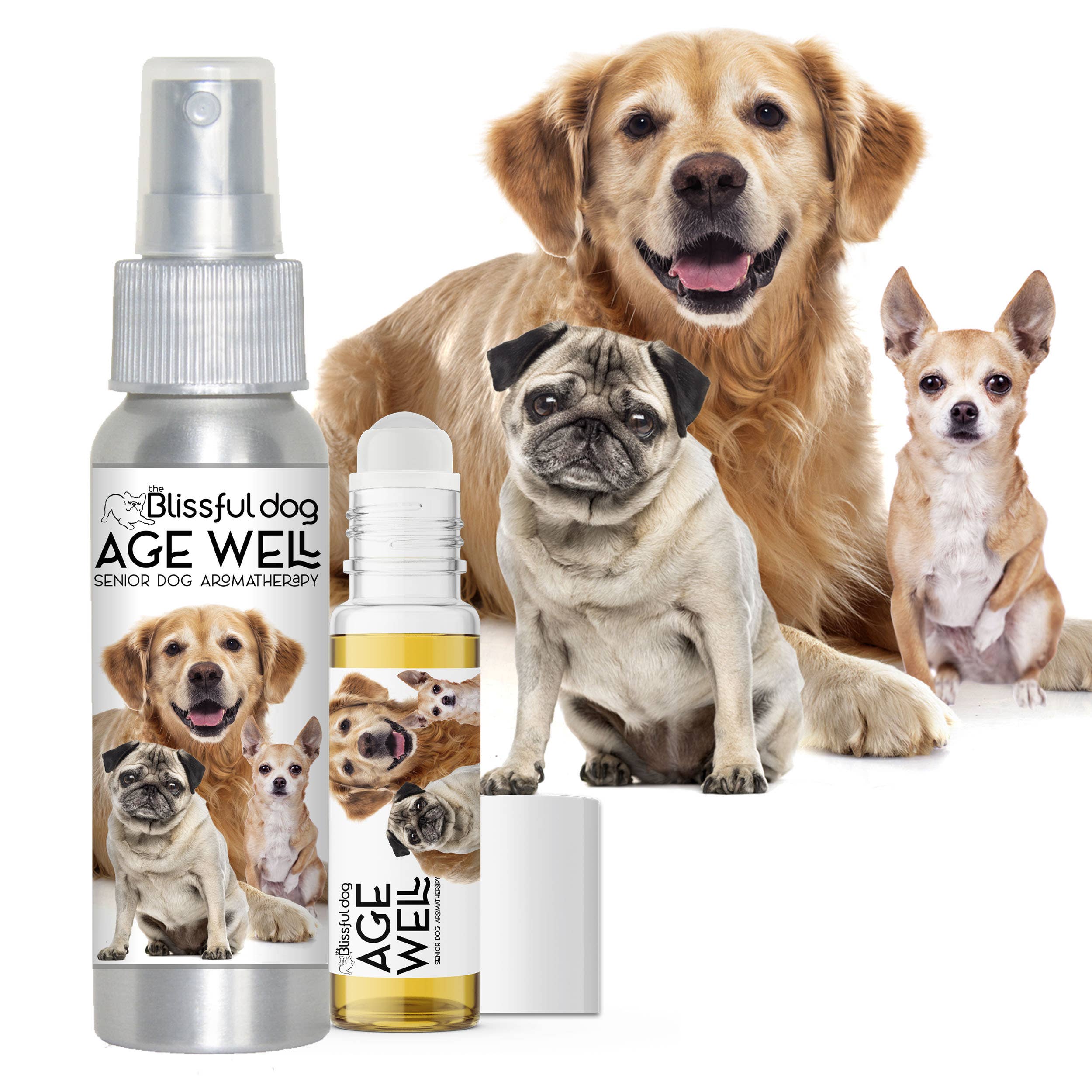 The Blissful Dog - Vendita all'ingrosso Spray - Cani - Age Well Dog aromaterapia Calmante & Spray di messa a terra & RollOn6