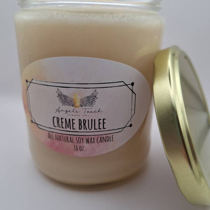 Angels Touch Candle Co. - Wholesale Jar/Filled Candle - Creme Brulee5