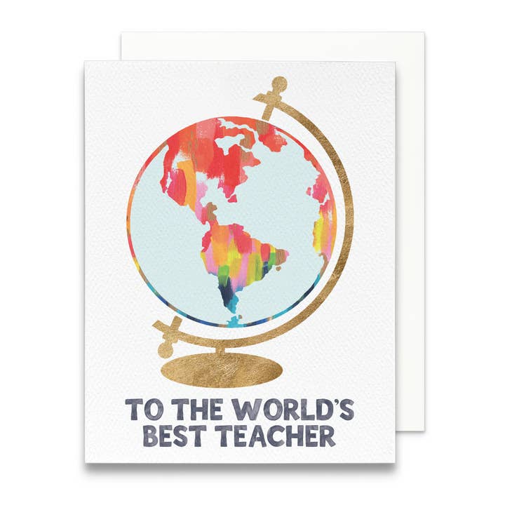 Gert & Co – Großhandel Karte zum Schulstart / für Lehrende – Grußkarte mit dem besten Lehrer der Welt | Teacher Appreciation2