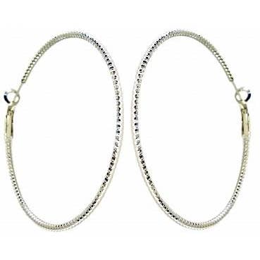 Zirconmania Wholesale Fashion Jewelry - Wholesale Hoop Earrings - Earrings Crystal Hoop 599E600