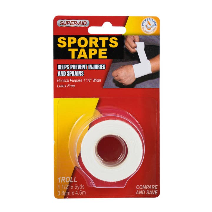 Deluxe Import Trading - Wholesale First Aid Kit - Super-Aid Sports Tape - 1 Roll - 1.5''x5yds
