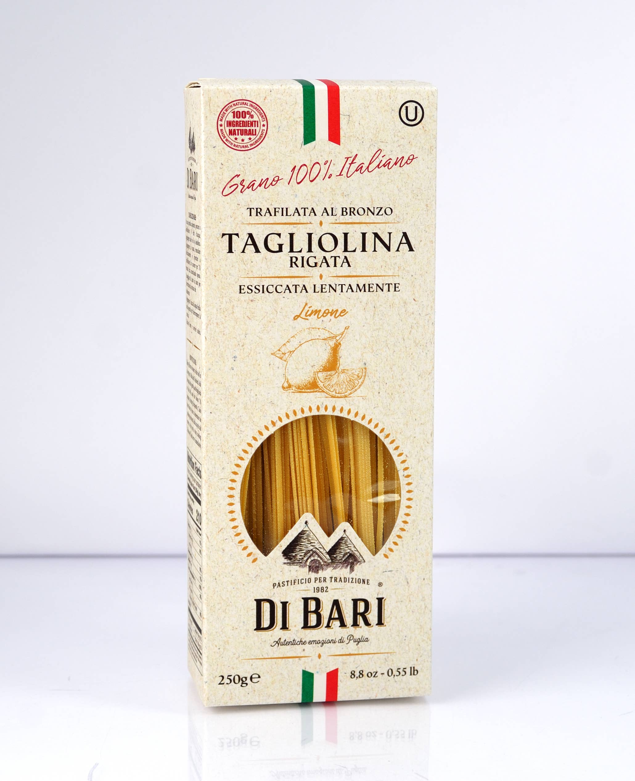 Gourmandise - Wholesale Pasta - Pasta Tagliolina rigata with lemon Di Bari 250 gr.1