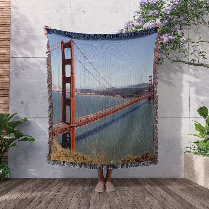 3dRose - Wholesale Throw Blanket - 3dRose, California, San Francisco. Golden Gate Bridge - US05 BBA0085 - Bill Bachmann, Blanket2