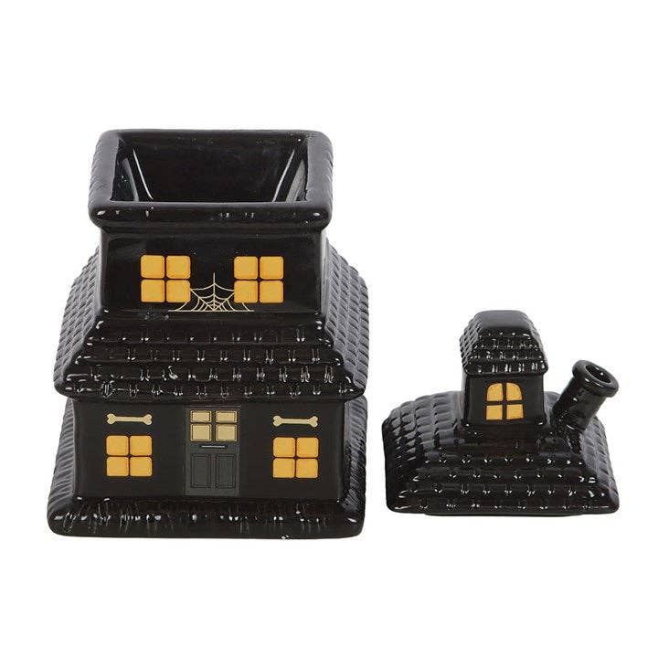 Something Different Wholesale - Wholesale Wax warmer - Black Haunted House Halloween Oil Burner and Wax Warmer2