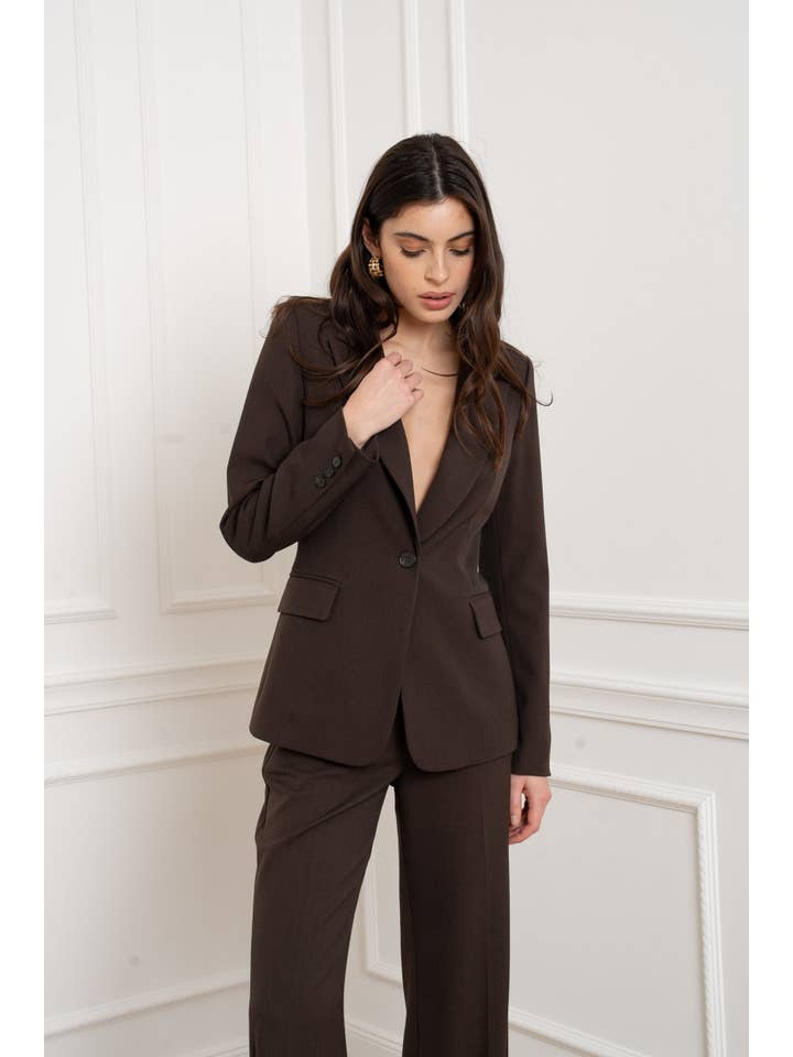 Attentif Paris - Wholesale Kostuumjas - Dames - Heather getailleerde damesblazer91