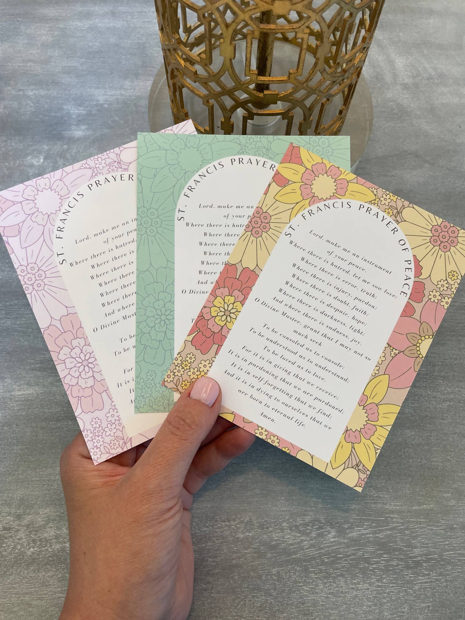 Laalee Jewelry - Wholesale Religious Card - St Francis of Assisi Prayer Card Gift for Peace Prayer Saint3