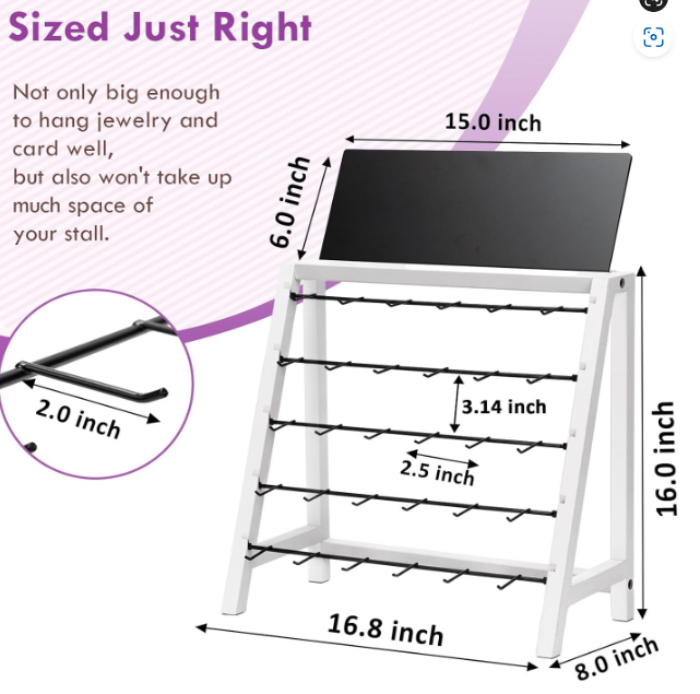 Cork and Charm - Wholesale Jewelry Stand & Display - Wooden Earring Stand3