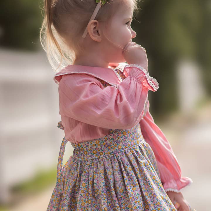 Blusa de manga larga - Perfectly Pink para venta al por mayor de Baby Belle Au.