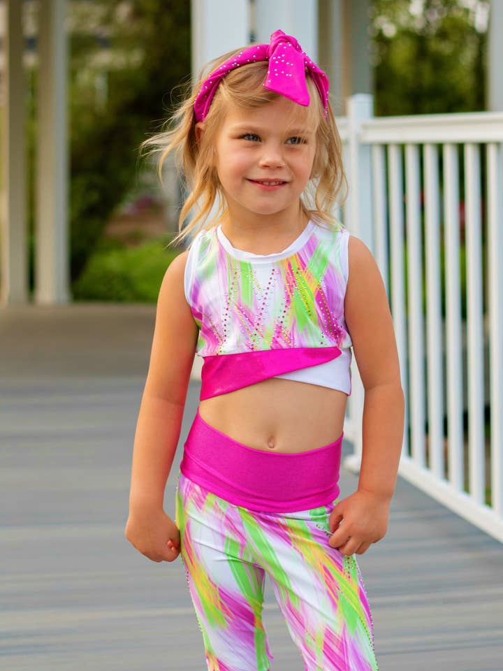 Limitless White Cross Over Sports Bra for wholesale by Reagan Rae