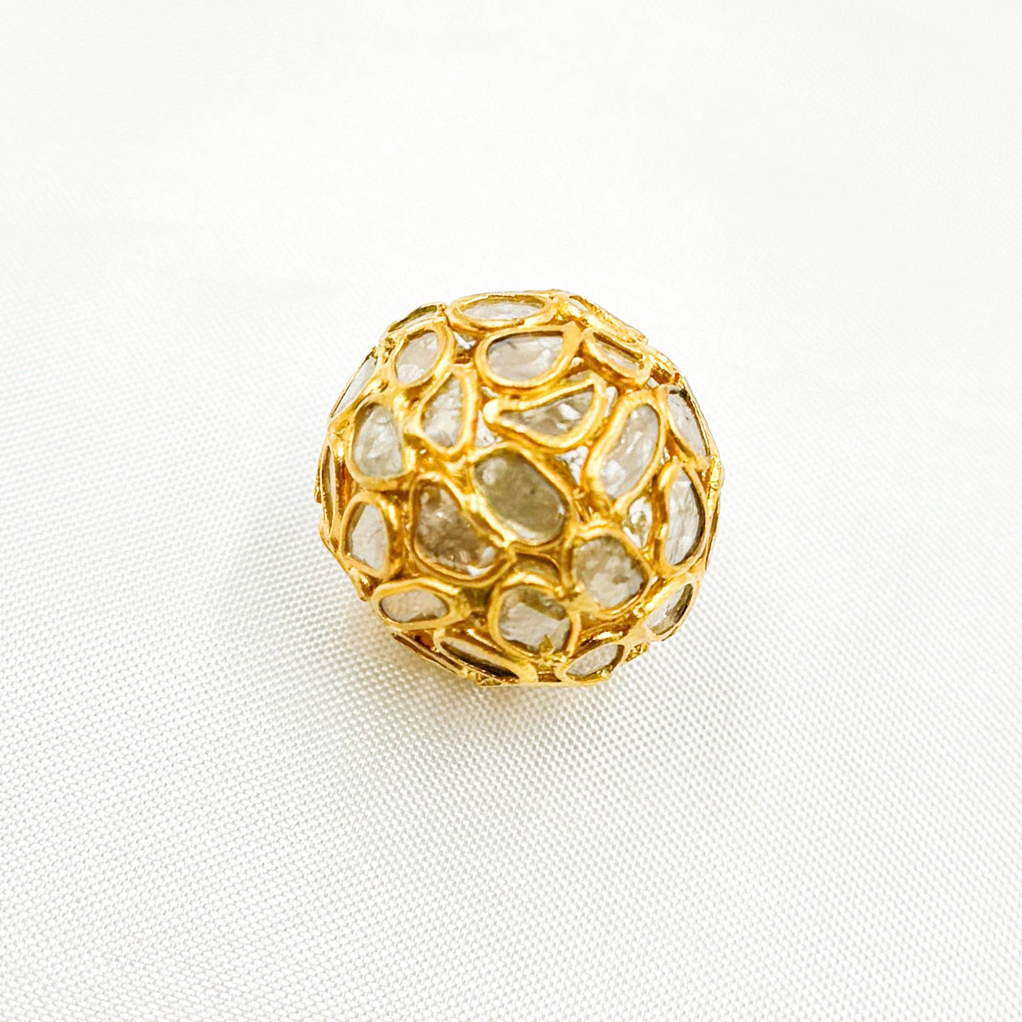 Tresor Jewelry Inc. - Wholesale Kralen - DC731. Diamant & Sterling Zilver Ronde Kraal4