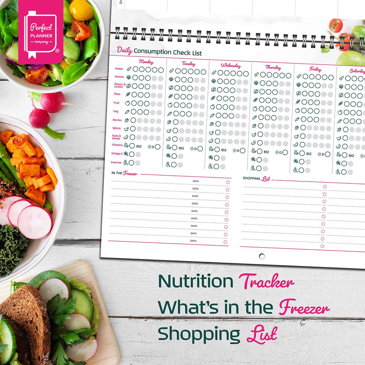 Perfect Planner Company – wholesale Planner – Plant Based Meal Planner4
