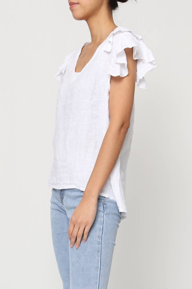 LÉA & LUC - Wholesale Blouse - Women's - 100% Linen Blouse REF. 1201919