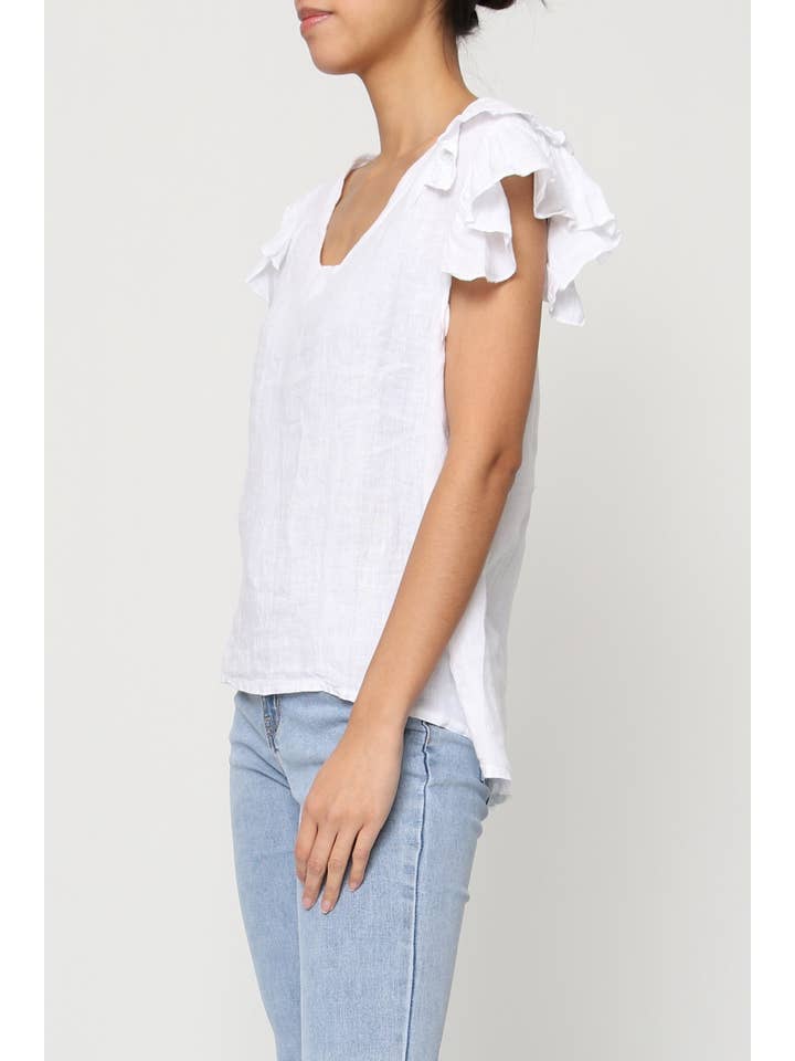LÉA & LUC - Wholesale Blouse - Women's - 100% Linen Blouse REF. 1201919