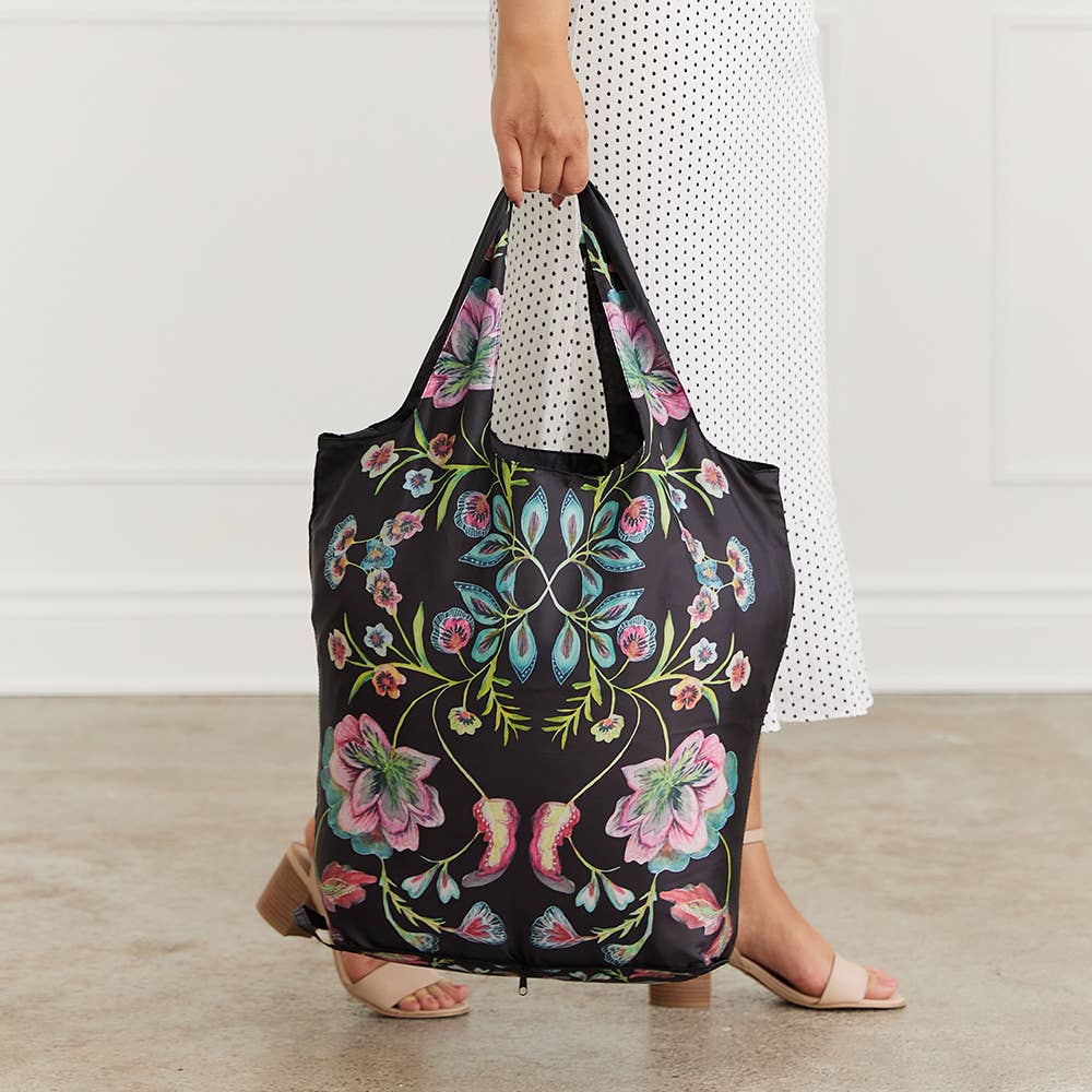 Weddingstar Inc. - Vente Sacs de course/à provisions - Sac fourre-tout compact pliable réutilisable - Vintage Floral1