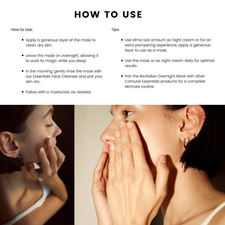 COMUNE - Wholesale Skincare Face Mask - Revitalize Overnight Mask13