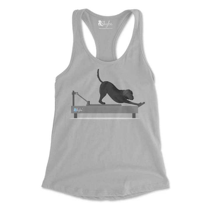 Black Lab on Reformer - Women's Slim Fit Tank for wholesale by Skyba
