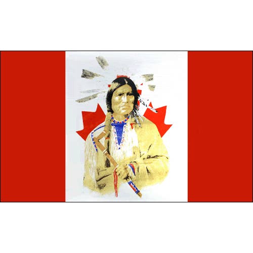 Worldwide Flags Ltd – wholesale Flag – Canada with Indian 5'x3'