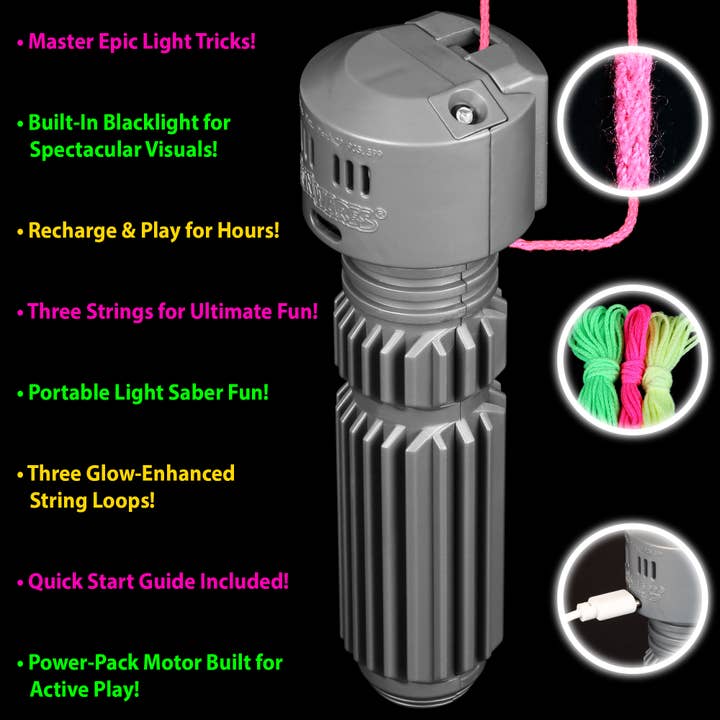 Funwares - Wholesale Classic Toy - Kids - String Thing – Interactive Light-Up Toy for Kids & Teens1