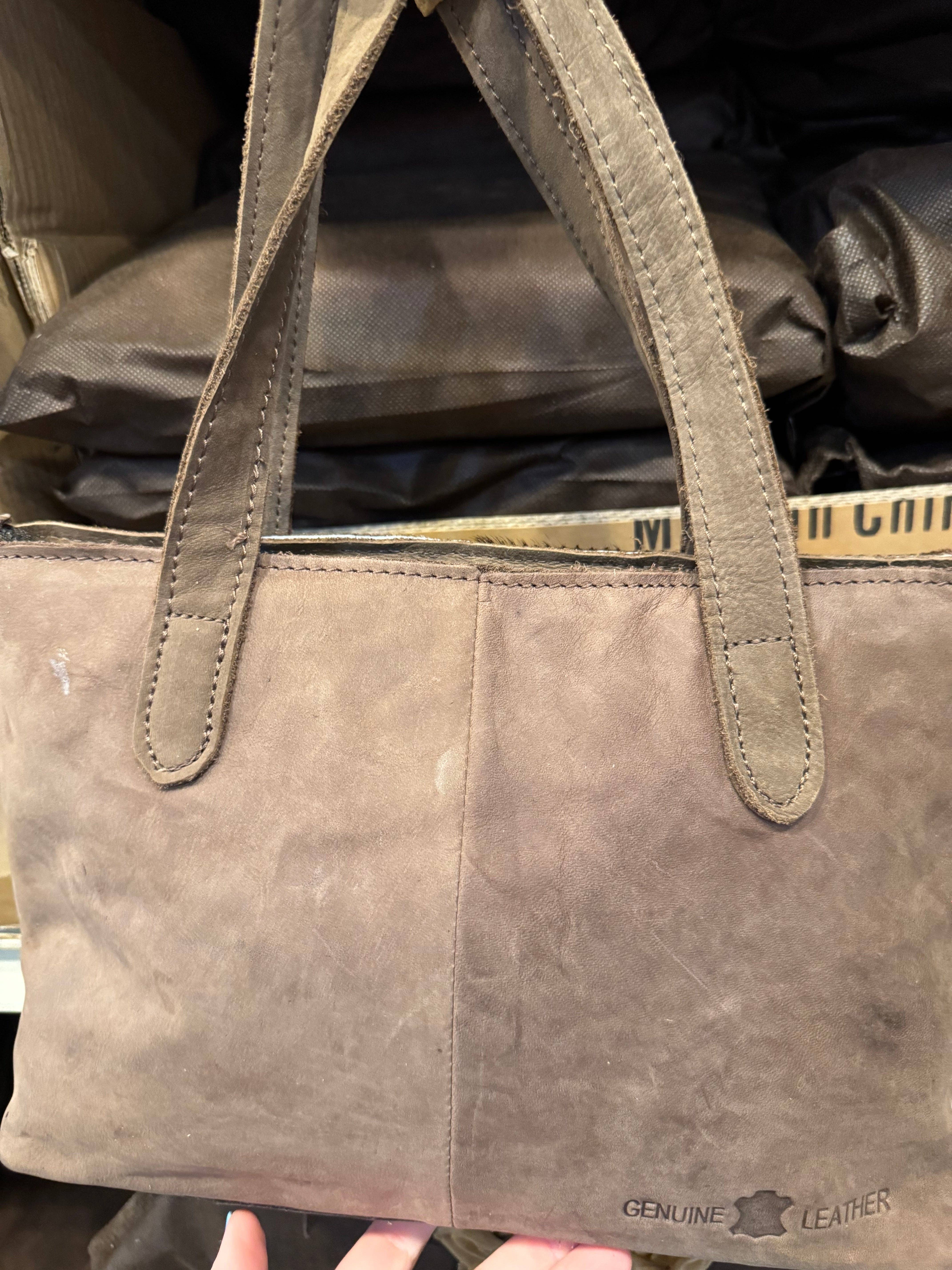 Broads Market - Vente Tote bag – femme - BA2842 Sac en cuir de vachette gravé cactus1