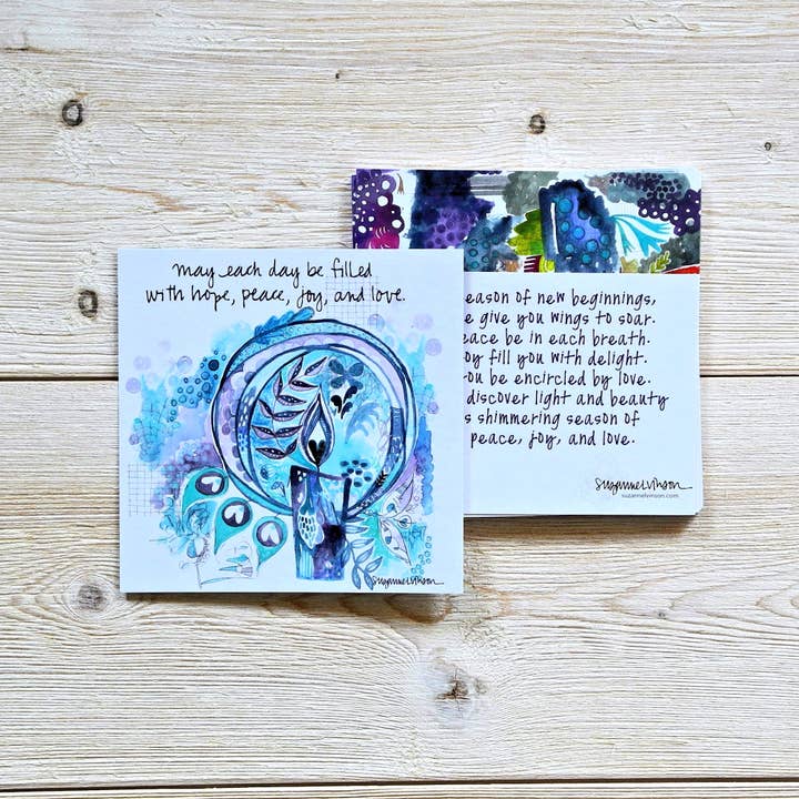 Advent Prayer Cards for wholesale by Silver Tree Art by Suzanne L. Vinson