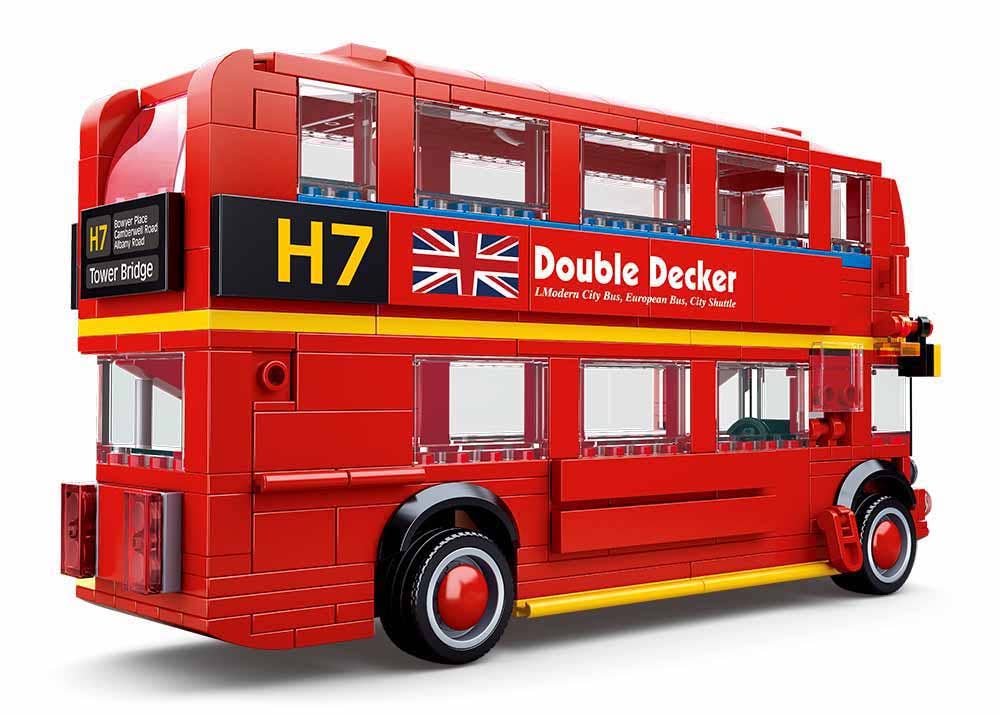 Sluban North America - Wholesale Building Set - Kids - London - Double Decker City Bus  382 Pcs - M38-B07083