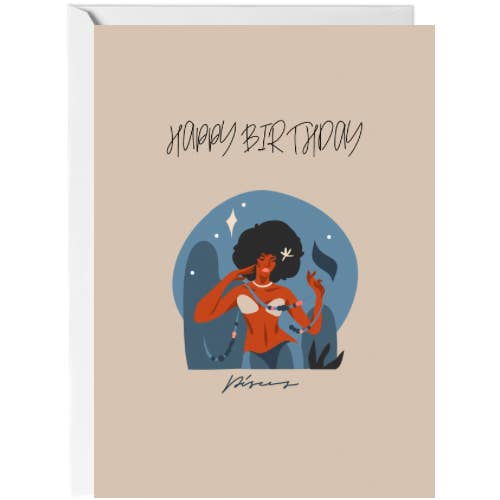 Pisces Zodiac Greeting Card for wholesale by Paperie by MJ