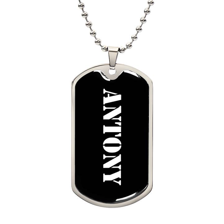 Antony v3 - Luxury Dog Tag Necklace for wholesale by Unique Gifts Store