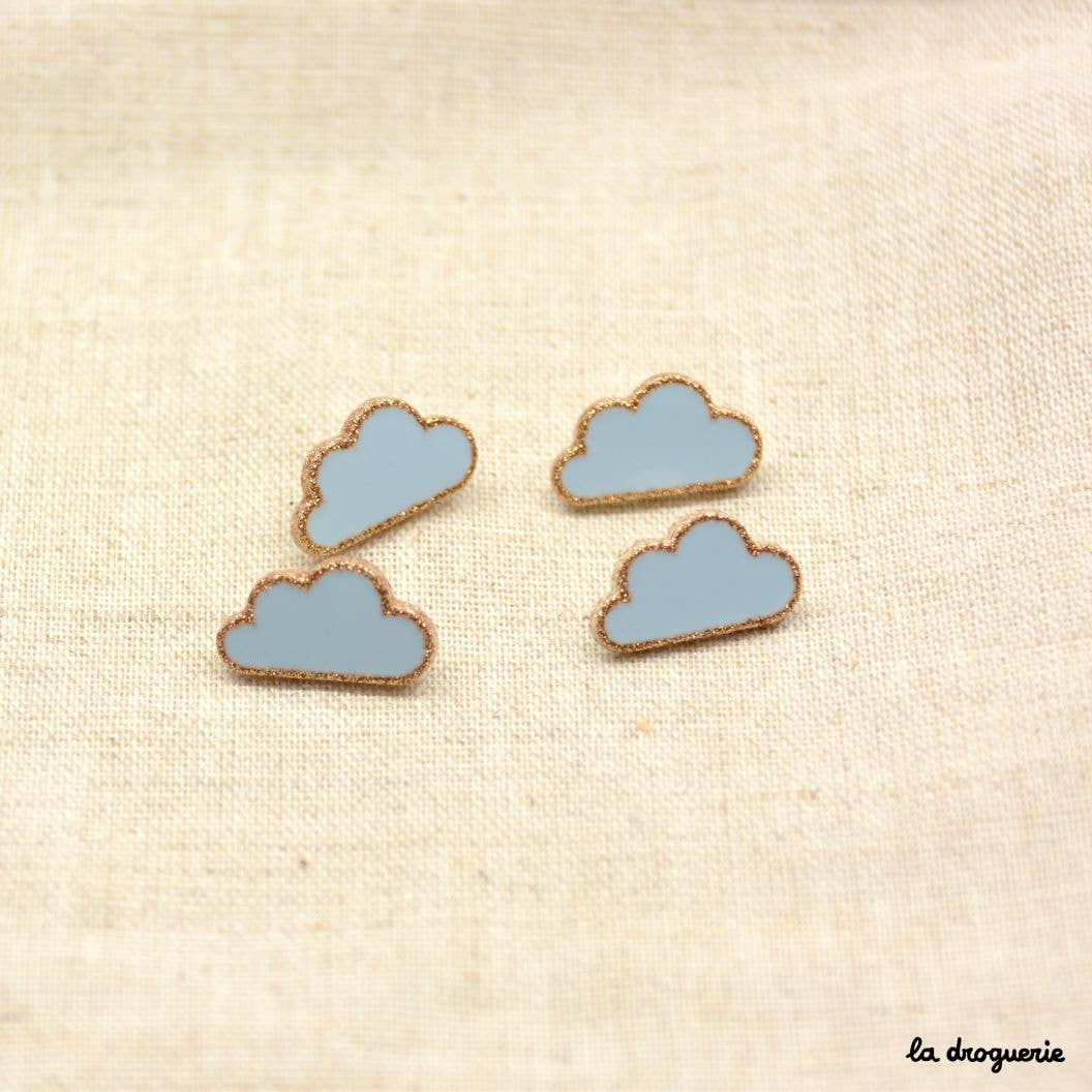 LA DROGUERIE - Wholesale Sewing Button/Snap - "Cloudy" button 15 mm5