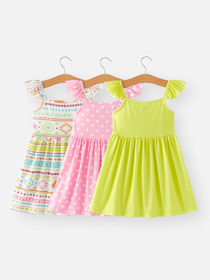 Rylee Faith Designs - Wholesale Jurk - Kinderen - Melkzijden jurk voor meisjes, 3-delige set1