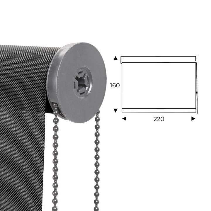 cortina enrollable 220cm antracita para venta al por mayor de Rocada Spain