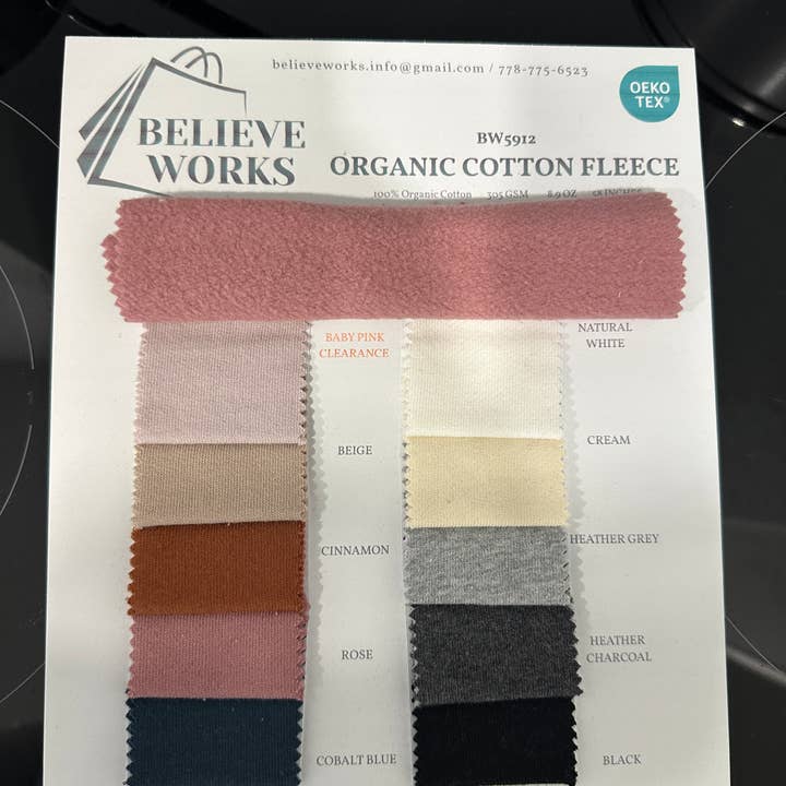 Tessuto in pile di cotone biologico: sostenibile per la vendita all'ingrosso da parte di BelieveWorks