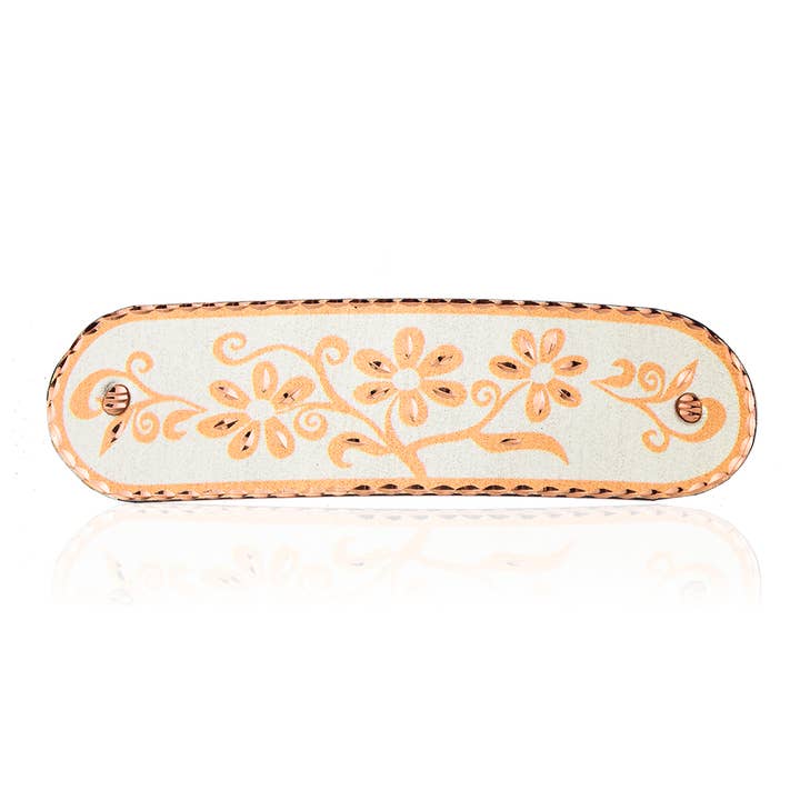 Pinces à cheveux en forme de fleur argentée HR 11sp pour la vente par COPPER ARTS INC.