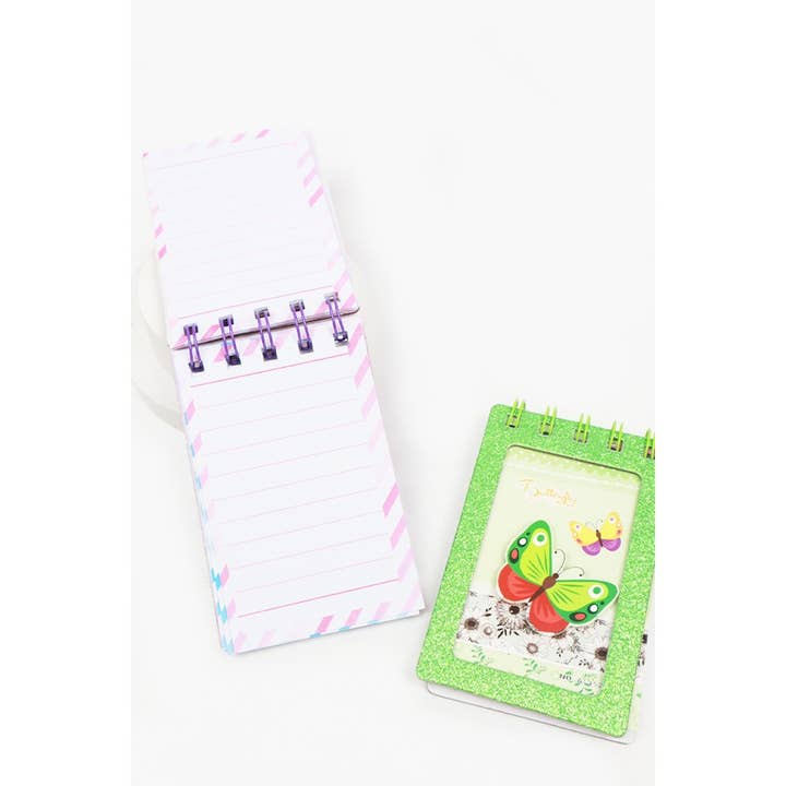 MIX COLOR Glitter Butterfly Notebook for wholesale on Faire3
