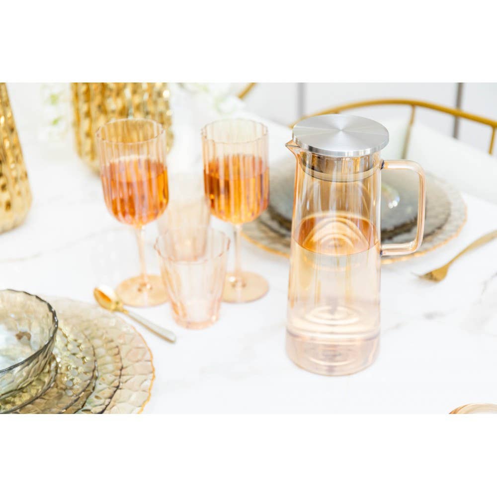 AULICA - Wholesale Wine Glass - Gold wine glasses - set of 62