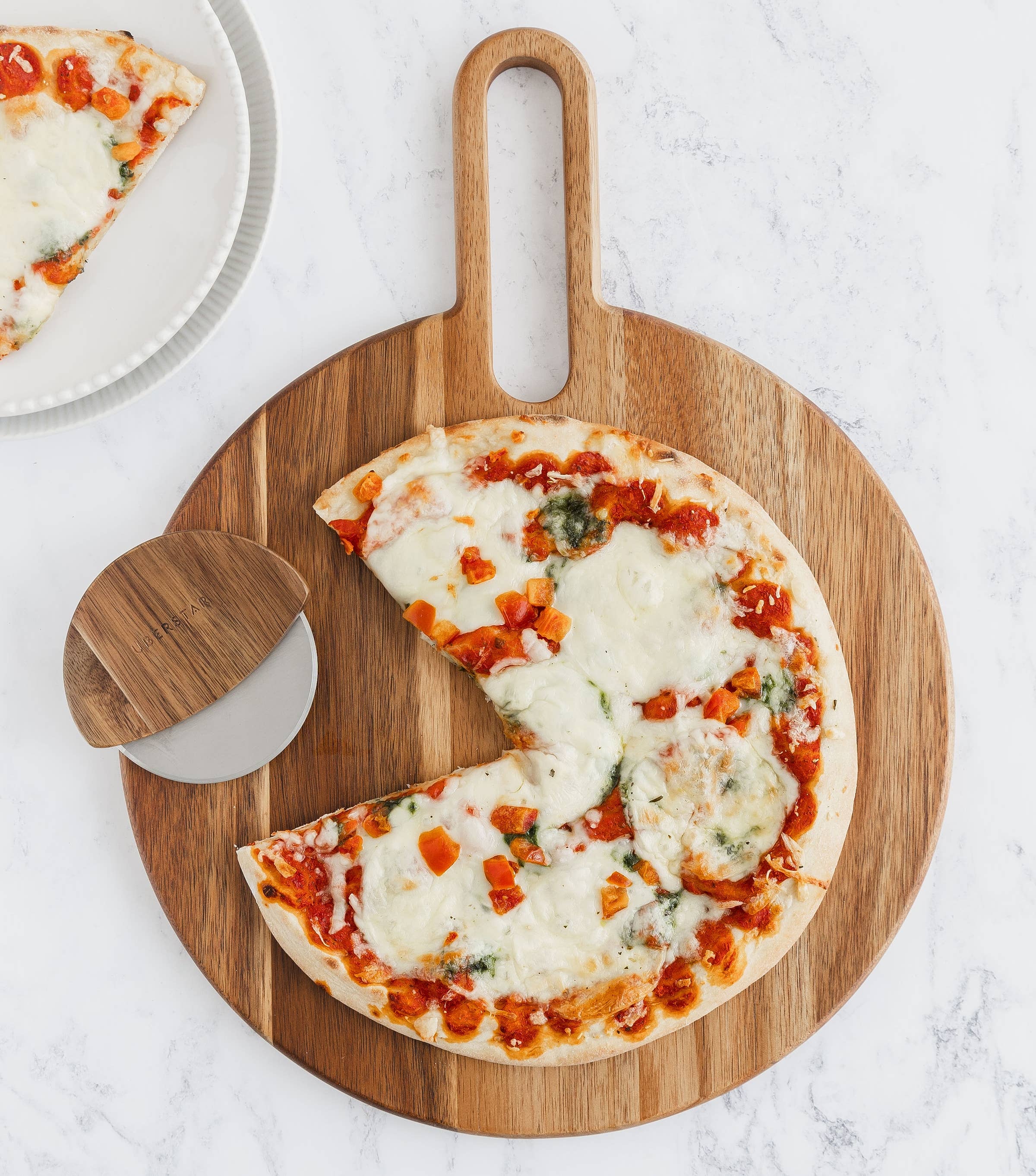 UBERSTAR – wholesale Pizza board – Pizza Board & Cutter Gift Set2