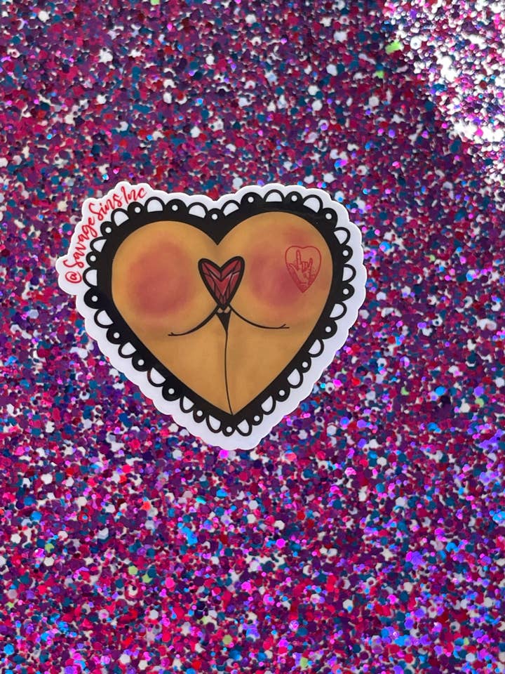 Plugged Butt Olive - Aufkleber für den Großhandel von Savage Sins